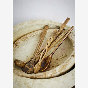 Long Round Wooden Spoon